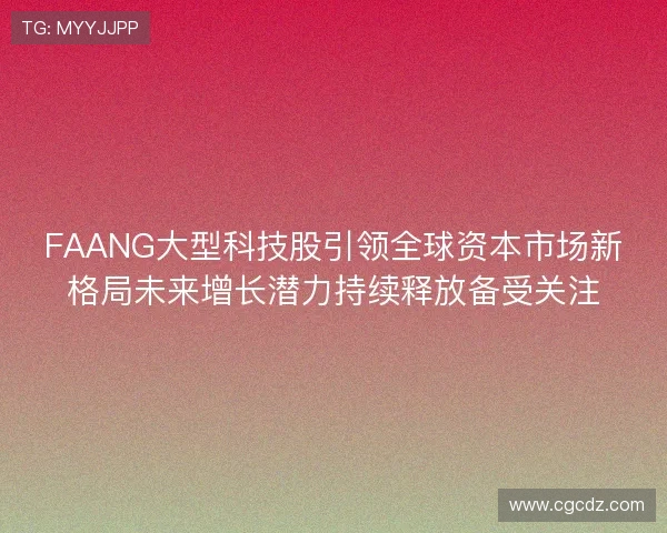 FAANG大型科技股引领全球资本市场新格局未来增长潜力持续释放备受关注